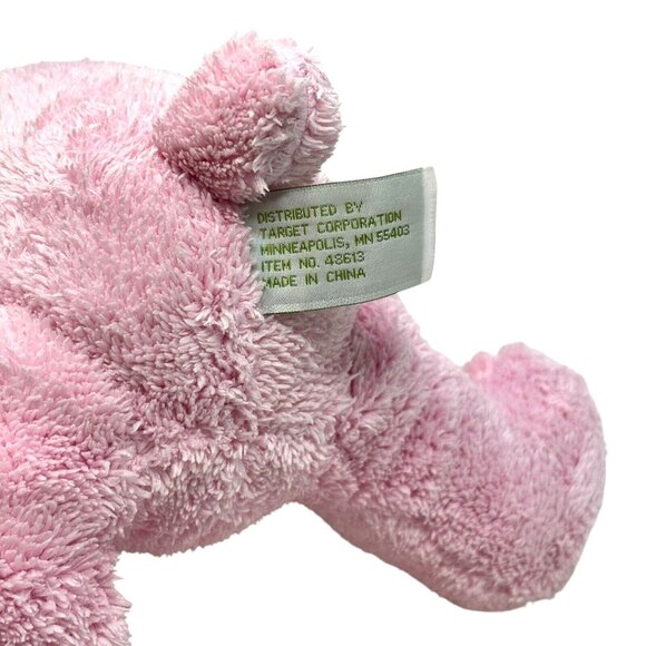 TARGET Pink Bunny Rabbit Chenille Plush Bow Terry Cloth Applause - Picture 5 of 5